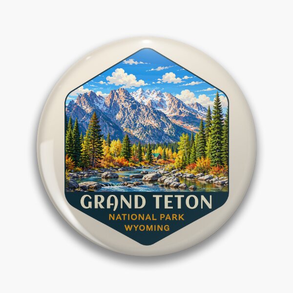 Item preview, Grand Teton National Park Retro Sticker designed and sold by Gideon Emmerich.