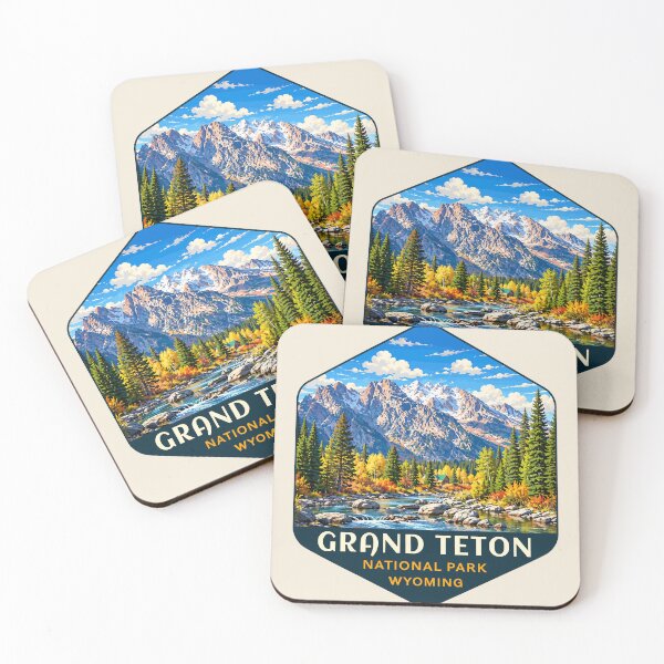 Item preview, Grand Teton National Park Retro Sticker designed and sold by Gideon Emmerich.