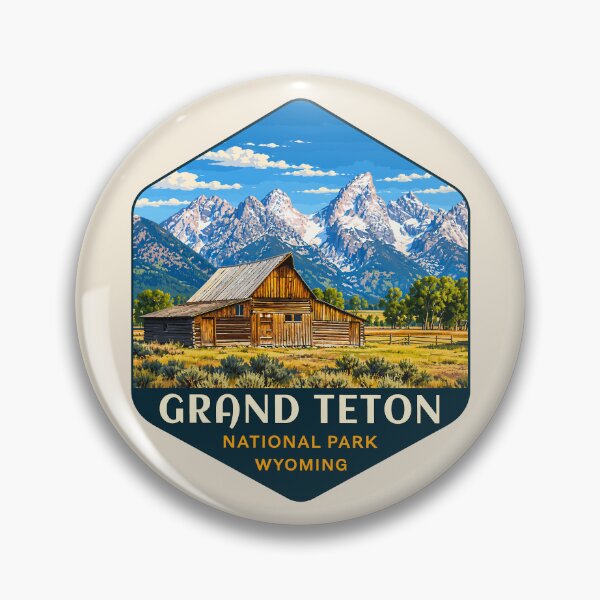 Item preview, Grand Teton National Park Retro Sticker designed and sold by Gideon Emmerich.