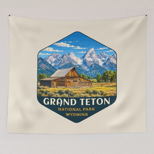 Item preview, Grand Teton National Park Retro Sticker designed and sold by Gideon Emmerich.