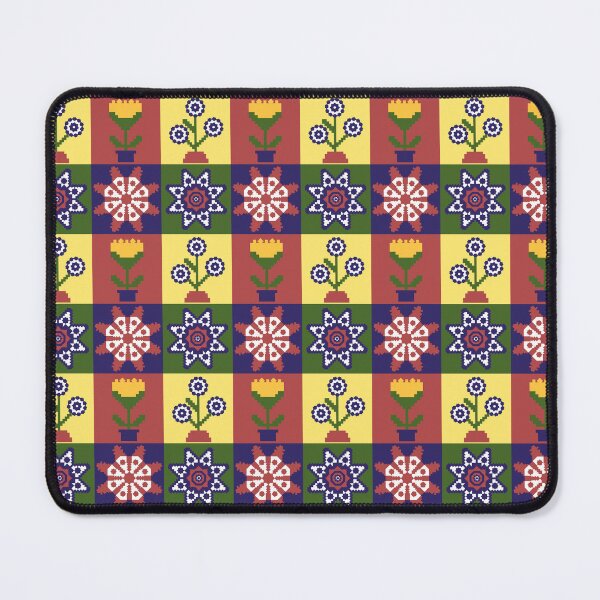 Item preview, Colorful Floral Pixel Art Traditional Bohemian Pattern designed and sold by Tanapan2529.