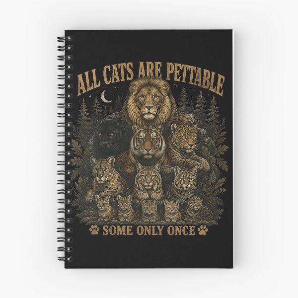 Item preview, All Cats Are Pettable Some Only Once – Vintage Big Cat Wildlife designed and sold by Zizo-DR44.