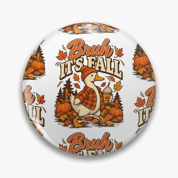 Item preview, Bruh Its Fall Funny Duck Pumpkin Spice Autumn Vintage Design designed and sold by Morbiusshop.