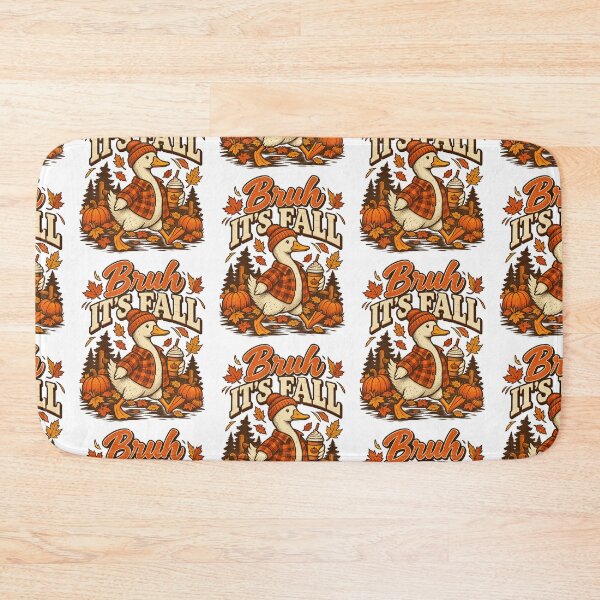 Item preview, Bruh Its Fall Funny Duck Pumpkin Spice Autumn Vintage Design designed and sold by Morbiusshop.