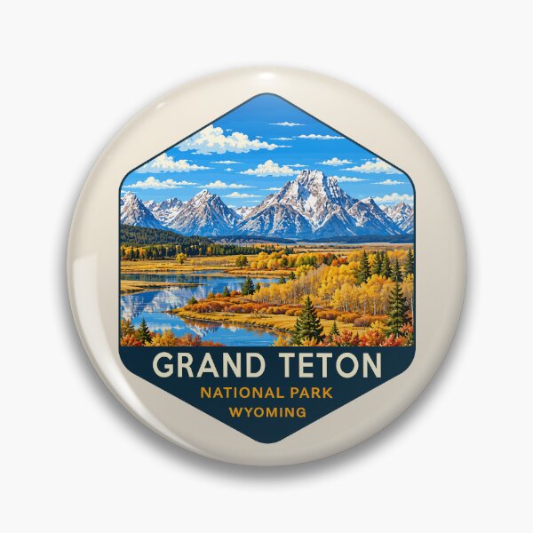 Item preview, Grand Teton National Park Retro Sticker designed and sold by Gideon Emmerich.