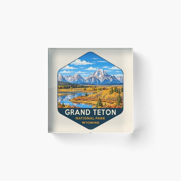 Item preview, Grand Teton National Park Retro Sticker designed and sold by Gideon Emmerich.