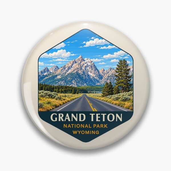 Item preview, Grand Teton National Park Retro Sticker designed and sold by Gideon Emmerich.