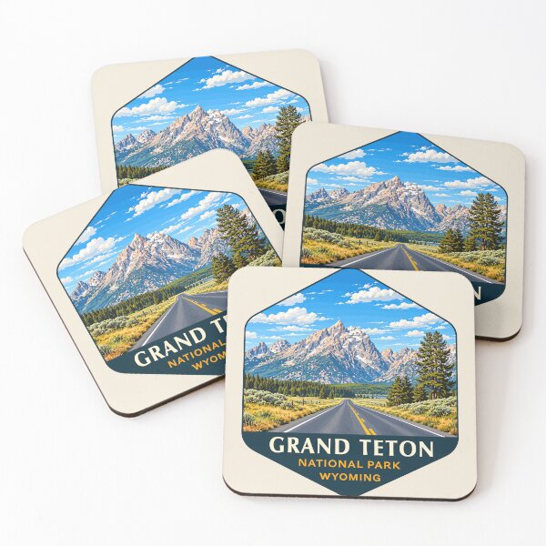 Item preview, Grand Teton National Park Retro Sticker designed and sold by Gideon Emmerich.