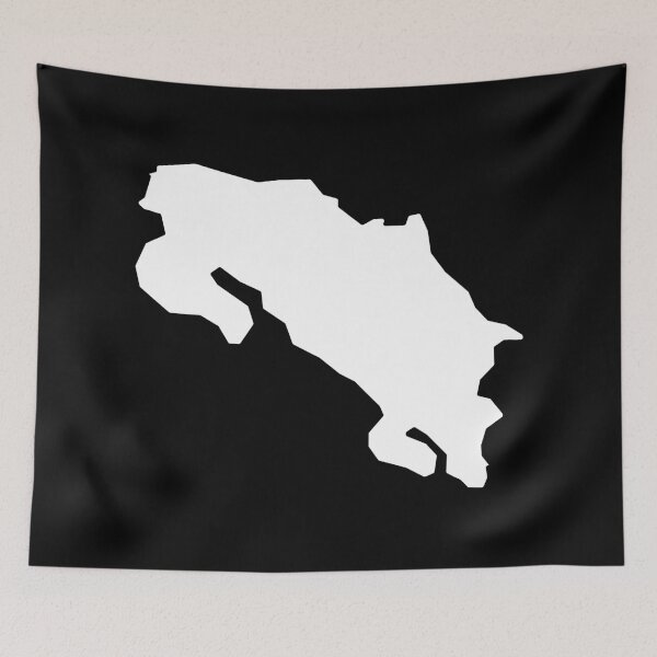 Item preview, Costa Rica Country Shape CR designed and sold by shitpostee.