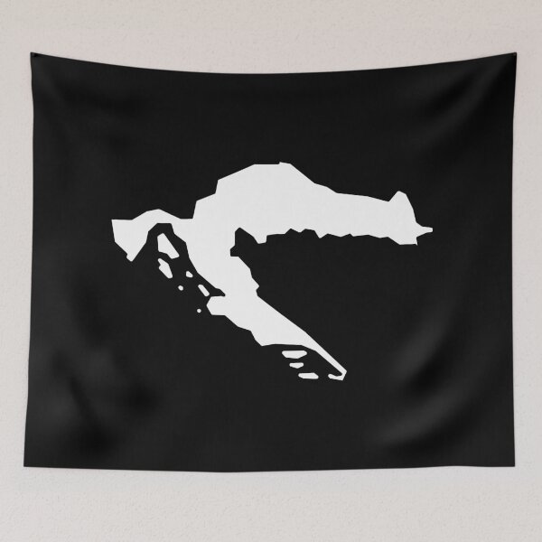 Item preview, Croatia Country Shape HR designed and sold by shitpostee.