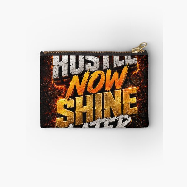 Item preview, HUSTLE NOW SHINE LATER Typography designed and sold by Bathu Designs.