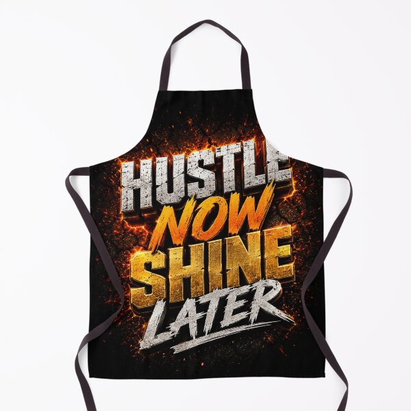 Item preview, HUSTLE NOW SHINE LATER Typography designed and sold by Bathu Designs.