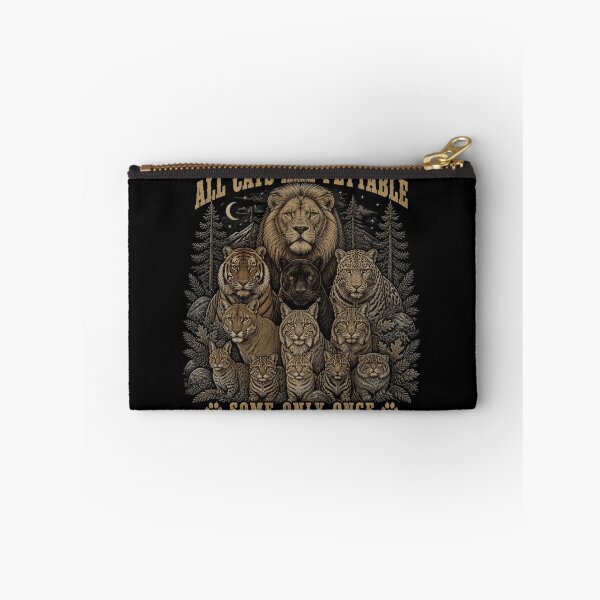 Item preview, All Cats Are Pettable Some Only Once Vintage Winter Big Cats Gift designed and sold by Zizo-DR44.