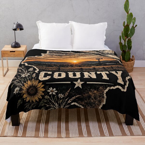 Item preview, Country Roads & Sunset – Vintage Western Texas Design designed and sold by hayhayyy02.