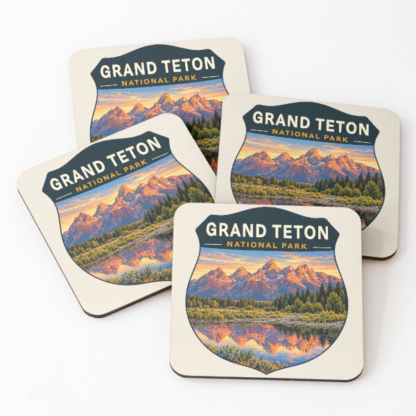Item preview, Grand Teton National Park Retro Sticker designed and sold by Gideon Emmerich.