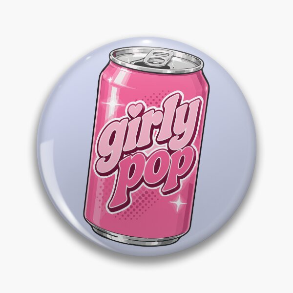 Item preview, Girly Pop Pink Soda Can Retro Graphic designed and sold by pixiedustpaint.