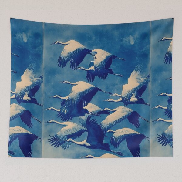 Item preview, Vintage Bird Engraving: Antique Botanical Ornithology Hatching Silhouette and Wild Birds Fan Art Poster designed and sold by benja-08.