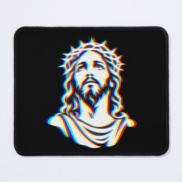 Item preview, Trippy Glitch Jesus Christ Christian Faith T-Shirt designed and sold by PhylonBoxx.