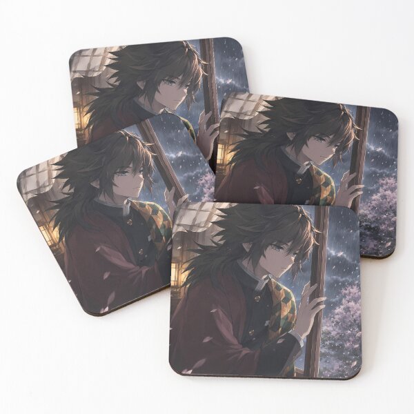 Item preview, Giyu Tomioka Demon Slayer Rainy Window Reflection designed and sold by SolenneAzur.