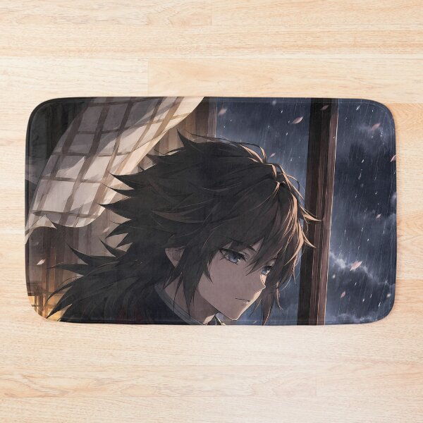 Item preview, Giyu Tomioka Demon Slayer Rainy Window Reflection designed and sold by SolenneAzur.