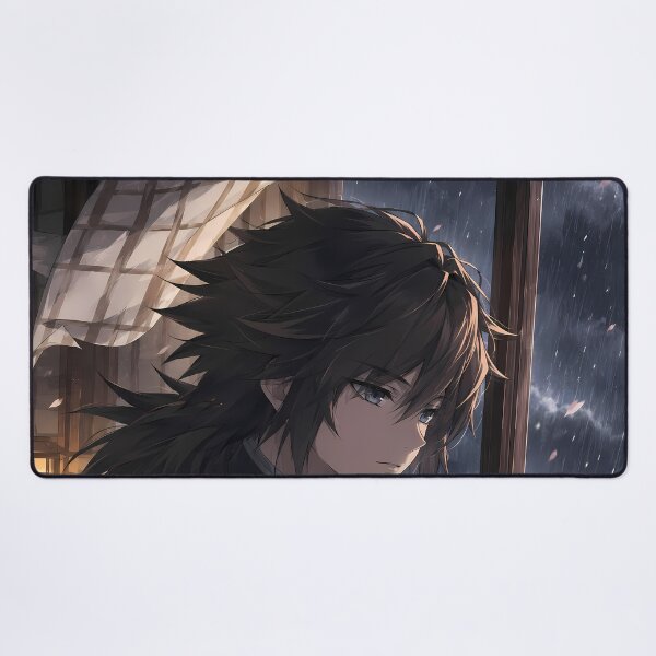Item preview, Giyu Tomioka Demon Slayer Rainy Window Reflection designed and sold by SolenneAzur.