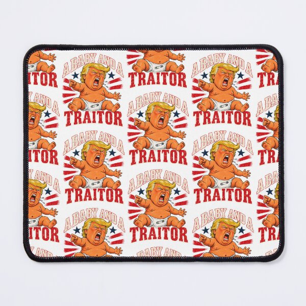 Item preview, Political Satire Anti Trump Baby And A Traitor Funny Design designed and sold by Morbiusshop.