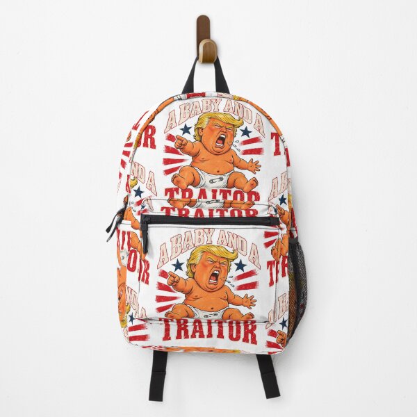 Item preview, Political Satire Anti Trump Baby And A Traitor Funny Design designed and sold by Morbiusshop.