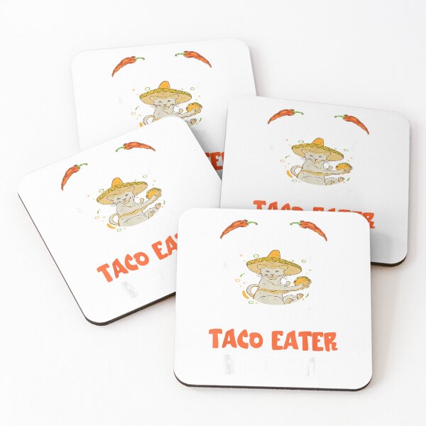 Item preview, Eater By Night Mexican Tacos Cinco De Mayo Foodie Taco Cat T-Shirt designed and sold by Othinus.