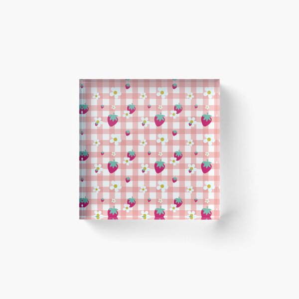 Item preview, Strawberry Plaid designed and sold by FluffiestSheep.