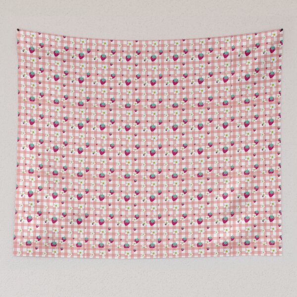 Item preview, Strawberry Plaid designed and sold by FluffiestSheep.