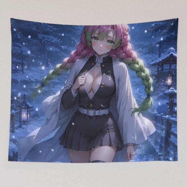 Item preview, Mitsuri Kanroji Demon Slayer Winter Lantern Night designed and sold by SolenneAzur.