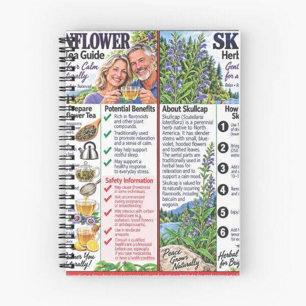 Item preview, Passionflower and Skullcap Herbal Guide designed and sold by New Wave Artworks & Odds &Ends.