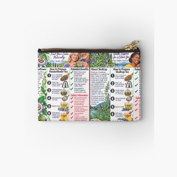 Item preview, Passionflower and Skullcap Herbal Guide designed and sold by New Wave Artworks & Odds &Ends.