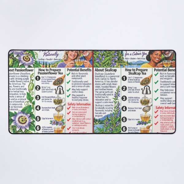 Item preview, Passionflower and Skullcap Herbal Guide designed and sold by New Wave Artworks & Odds &Ends.