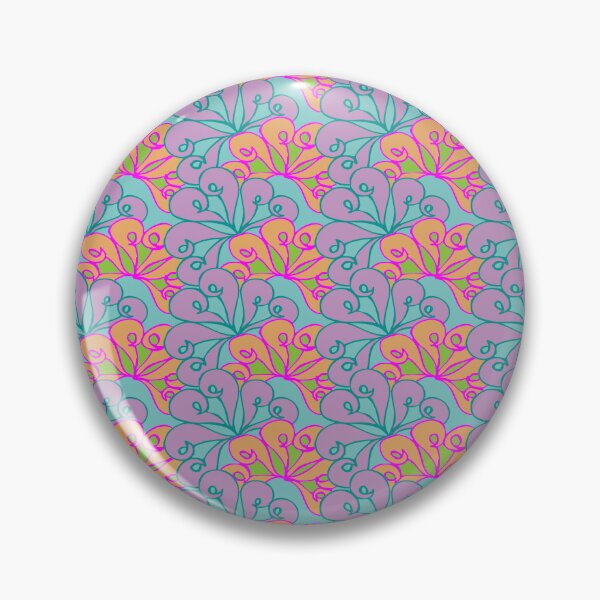 Item preview, neon ornate curves pattern designed and sold by RhoQA.