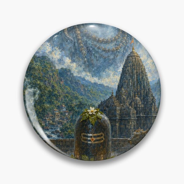 Item preview, 12-Jyotirlinga Series Trayambakeshwara Jyotirlinga with Mahadeva – Trimbakeshwar Devotional Art  designed and sold by Homyar.