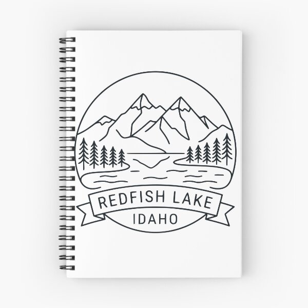 Item preview, Minimalist Redfish Lake Idaho designed and sold by Travelpeak.