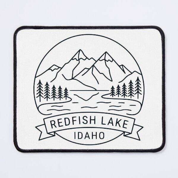 Item preview, Minimalist Redfish Lake Idaho designed and sold by Travelpeak.