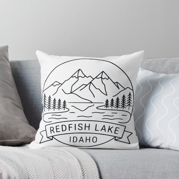 Item preview, Minimalist Redfish Lake Idaho designed and sold by Travelpeak.