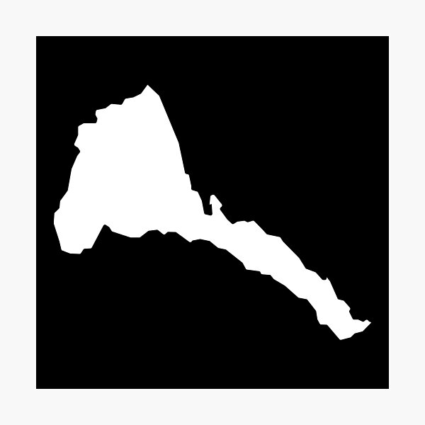 Item preview, Eritrea Country Shape ER designed and sold by shitpostee.