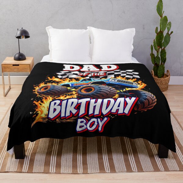 Item preview, Dad of the Birthday Boy Monster Truck Birthday Novelty designed and sold by alice12S56.