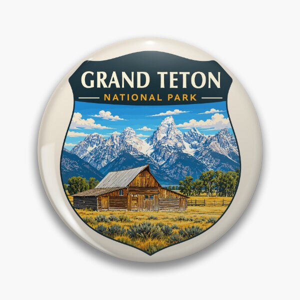 Item preview, Grand Teton National Park Retro Sticker designed and sold by Gideon Emmerich.