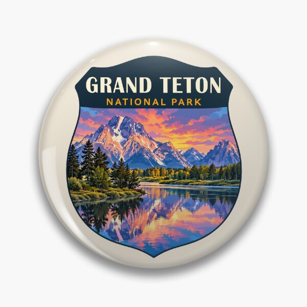 Item preview, Grand Teton National Park Retro Sticker designed and sold by Gideon Emmerich.