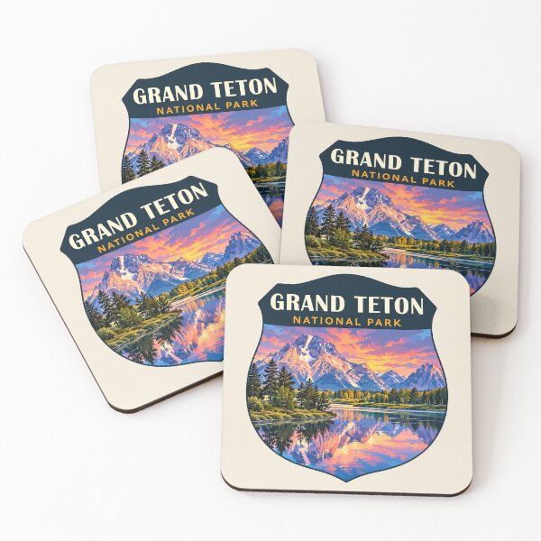 Item preview, Grand Teton National Park Retro Sticker designed and sold by Gideon Emmerich.