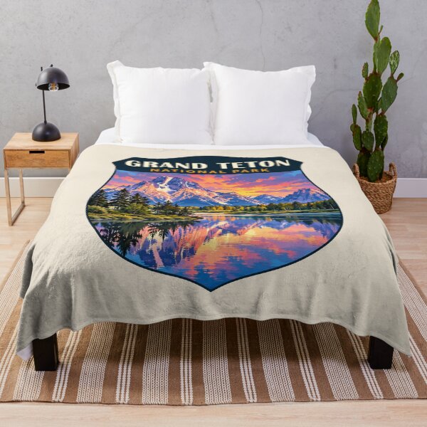 Item preview, Grand Teton National Park Retro Sticker designed and sold by Gideon Emmerich.