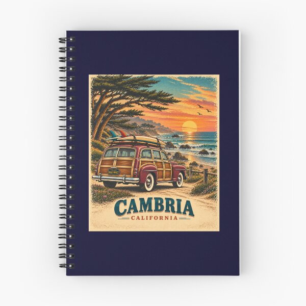 Item preview, Cambria California Vintage Surf Woody designed and sold by Swanny's Custom T-shirt and Gift Designs.