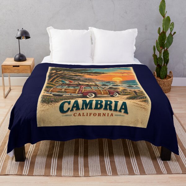 Item preview, Cambria California Vintage Surf Woody designed and sold by Swanny's Custom T-shirt and Gift Designs.