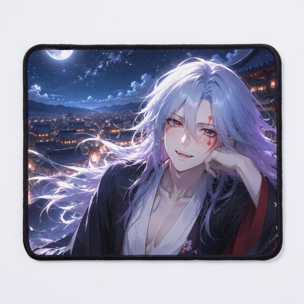 Item preview, Tengen Uzui Demon Slayer Moonlit Rooftop Serenity designed and sold by SolenneAzur.
