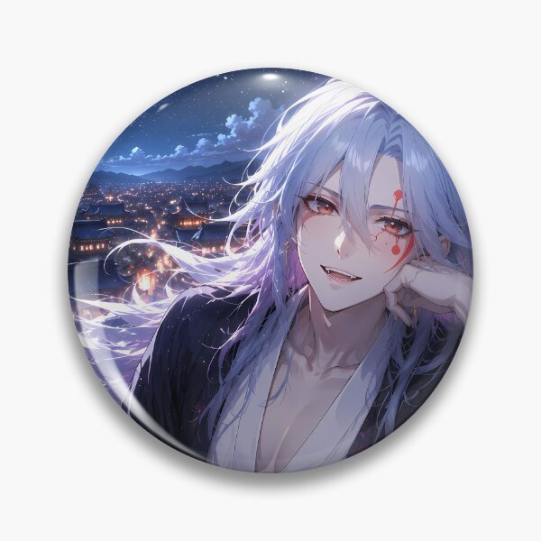 Item preview, Tengen Uzui Demon Slayer Moonlit Rooftop Serenity designed and sold by SolenneAzur.