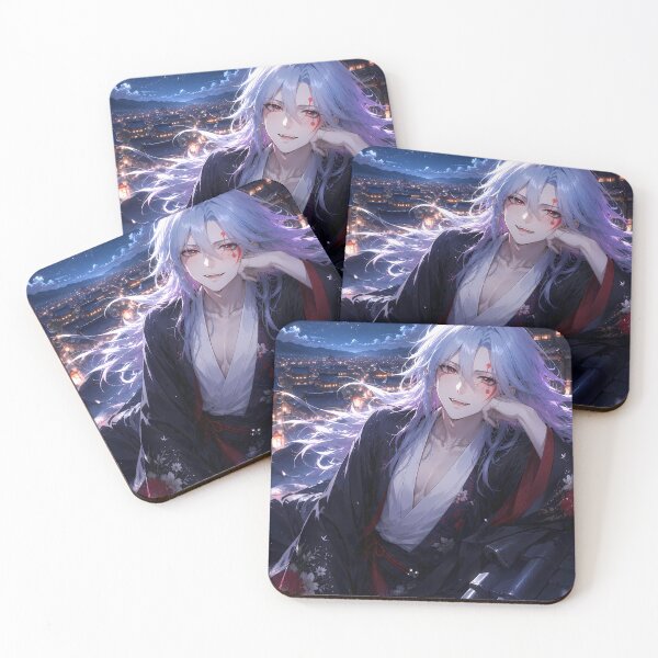 Item preview, Tengen Uzui Demon Slayer Moonlit Rooftop Serenity designed and sold by SolenneAzur.